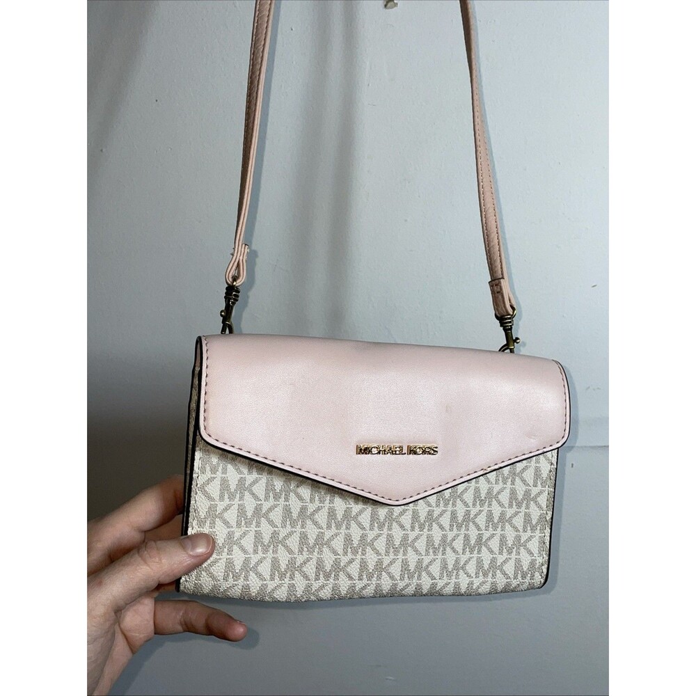Michael Kors Purse Wallet Clutch Charlotte 3-in-1 Signature Logo Tote Bag